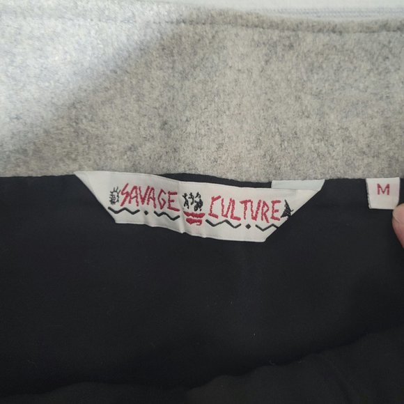 Savage Culture Grey Wool lined skirt - Picture 8 of 11